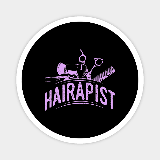 Hairapist Hairdresser Salon Owner Magnet by Humbas Fun Shirts